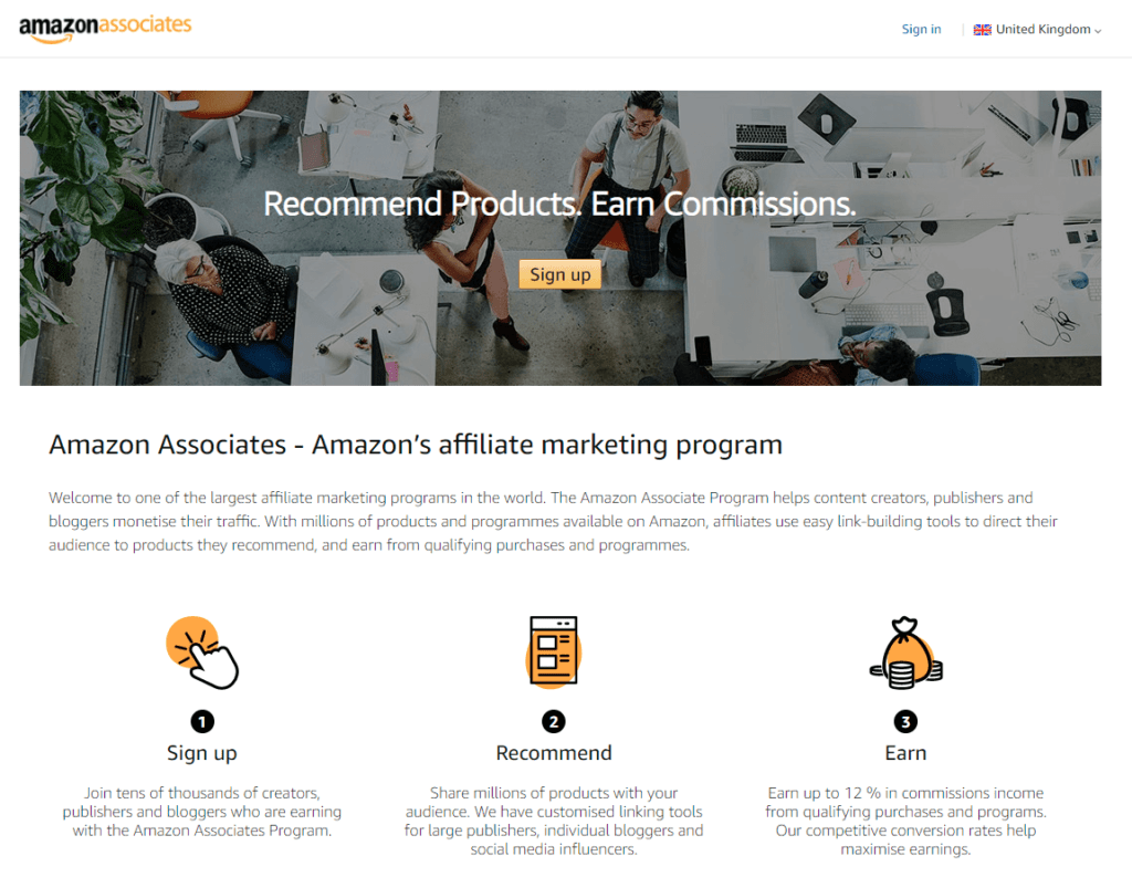 Amazon Associates Affiliate-program