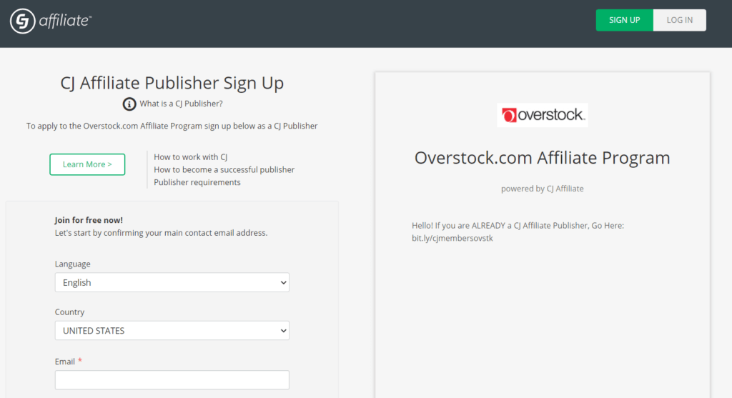 Averstock affiliate program