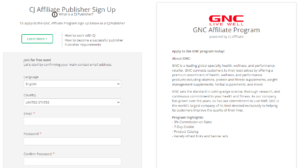 GNC Affiliate Program