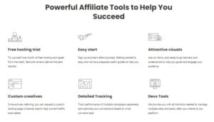 SiteGround affiliate tools