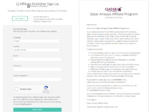 Qatar Airways Affiliate Program