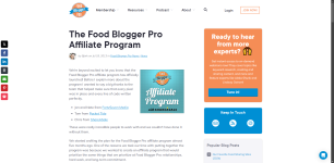 Food Blogger Pro Affiliate Program Affiliate Program Website