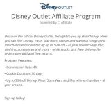 Disney Affiliate Program