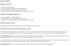 Audible Affiliate Program Info