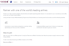 Qatar Airways Affiliate Program Information