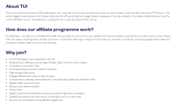 TUI Affiliate Program Details