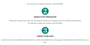 Trip Advisor Affiliate Program Steps