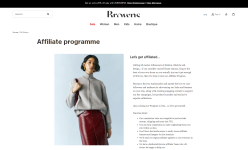 Browns Affiliate Program Home