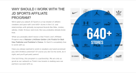 JD Sports Affiliate Program Page