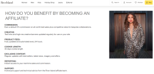 River Island Affiliate Program Benefits