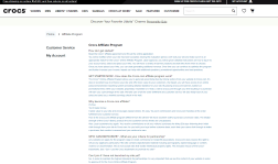 Crocs Affiliate Program Details