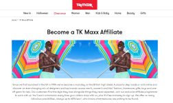 TK Maxx Affiliate Program Overview
