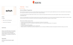 Schuh Affiliate Program Overview