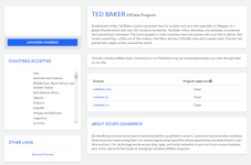 Ted Baker Affiliate Program Overview