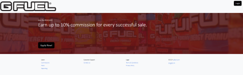 G Fuel Affiliate Program Home