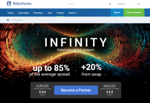 RoboForex Affiliate Program Homepage