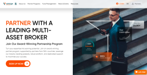 VantageFX Affiliate Program Homepage