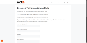 Trainer Academy Affiliate Program Affiliate Program Website
