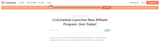 CoSchedule Affiliate Program