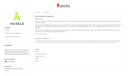 Hussle Affiliate Program